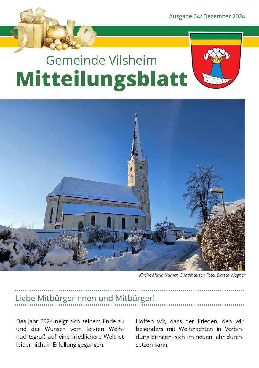 Mitteilungsblatt Dezember 2024