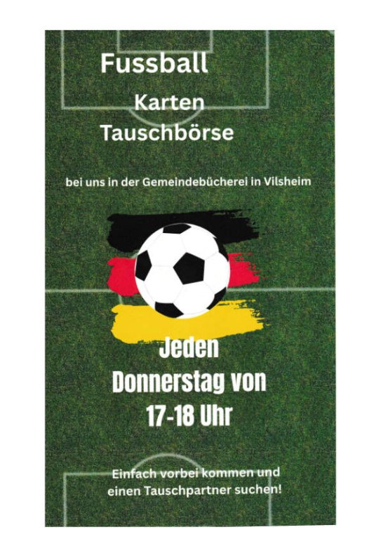 Fußballkarten-Tauschbörse Bücherei